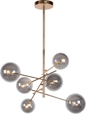 Alara hanglamp Ã¸ 72 cm led g4 6x2w 2700k - fumé Lucide Hanglamp 46412/06/10