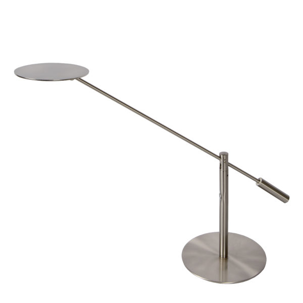 Anselmo bureaulamp Ã¸ 25 cm led dimb. 1x9w 3000k mat - mat chroom Lucide Bureaulamp 19666/09/12