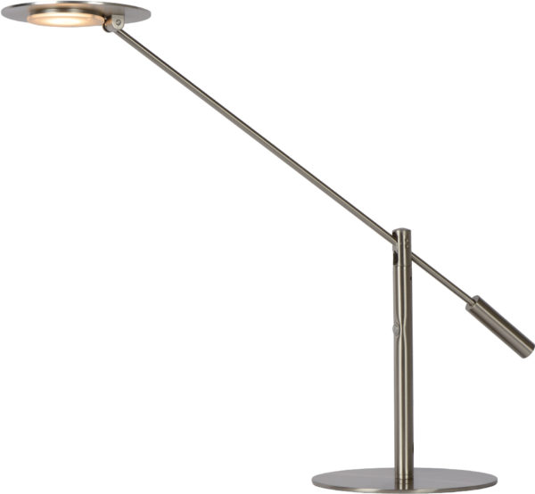 Anselmo bureaulamp Ã¸ 25 cm led dimb. 1x9w 3000k mat - mat chroom Lucide Bureaulamp 19666/09/12