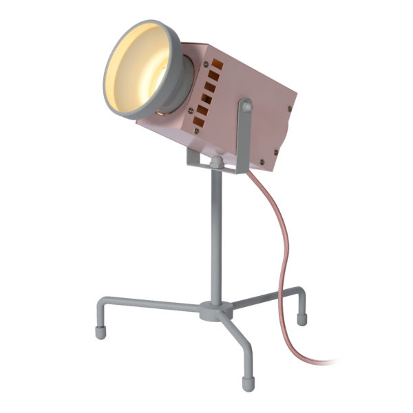 Beamer tafellamp kinderkamer led 1x3w 3000k - grijs Lucide Tafellamp 05534/03/66