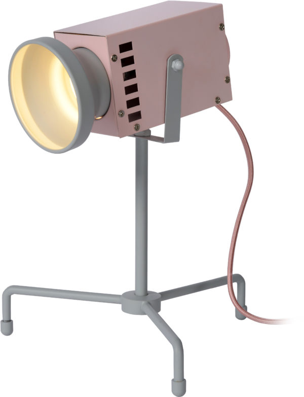 Beamer tafellamp kinderkamer led 1x3w 3000k - grijs Lucide Tafellamp 05534/03/66