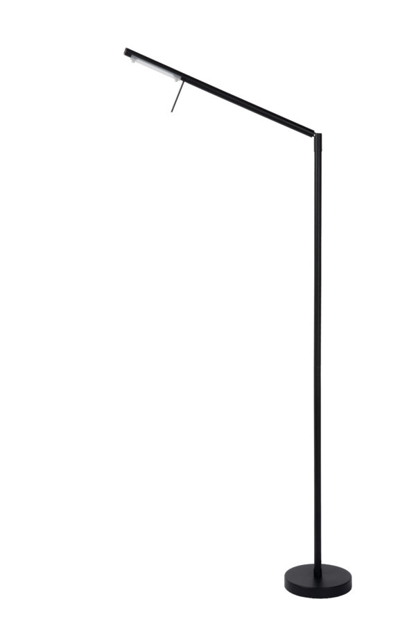 Bergamo leeslamp led dimb. 1x8w 3000k - zwart Lucide Vloerlamp 12719/06/30