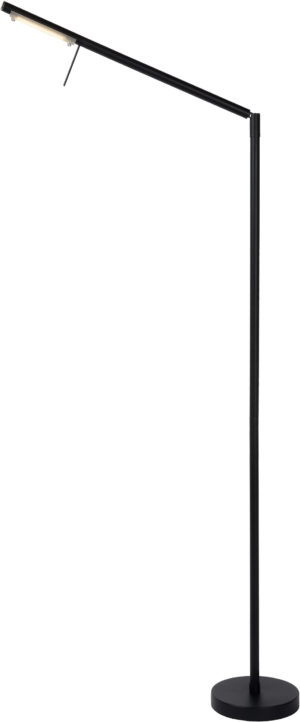 Bergamo leeslamp led dimb. 1x8w 3000k - zwart Lucide Vloerlamp 12719/06/30