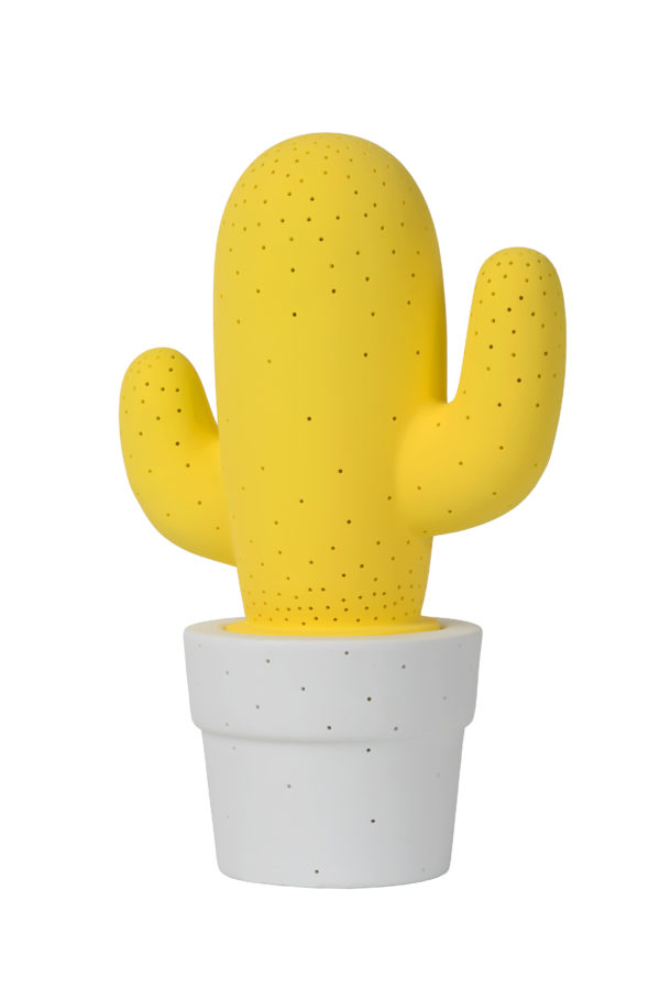 Cactus tafellamp Ã¸ 20 cm 1xe14 - geel Lucide Tafellamp 13513/01/34