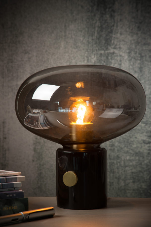 Charlize tafellamp Ã¸ 23 cm 1xe27 - zwart Lucide Tafellamp 03520/01/65