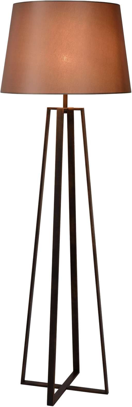 Coffee vloerlamp Ã¸ 55 cm 1xe27 roest - roest bruin Lucide Vloerlamp 31798/81/97