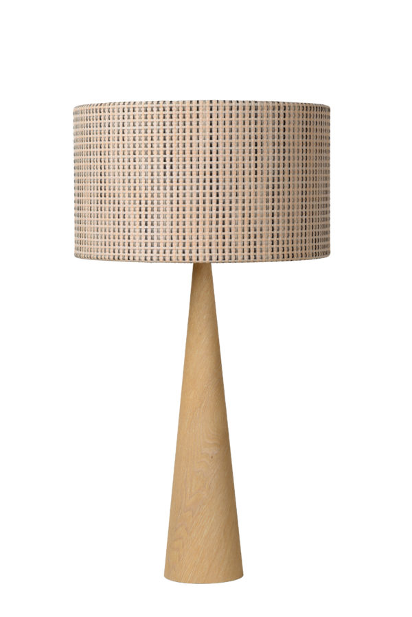 Conos tafellamp Ã¸ 35 cm 1xe27 licht - licht hout Lucide Tafellamp 30594/81/72