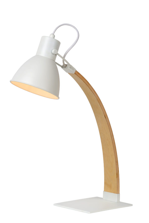 Curf bureaulamp 1xe27 - licht hout Lucide Bureaulamp 03613/01/31