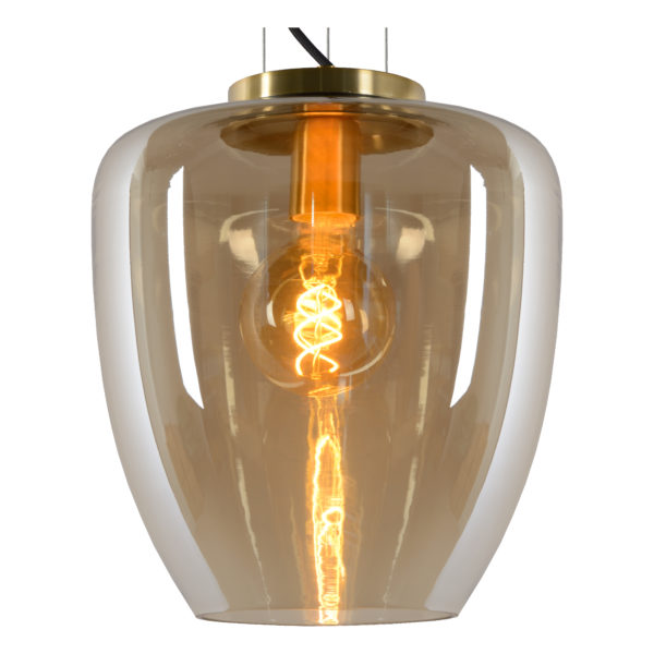 Florien hanglamp Ã¸ 28 cm 1xe27 - mat goud / messing Lucide Hanglamp 30473/28/62