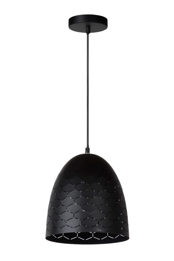 Galla hanglamp Ã¸ 25 cm 1xe27 - zwart Lucide Hanglamp 43408/24/30