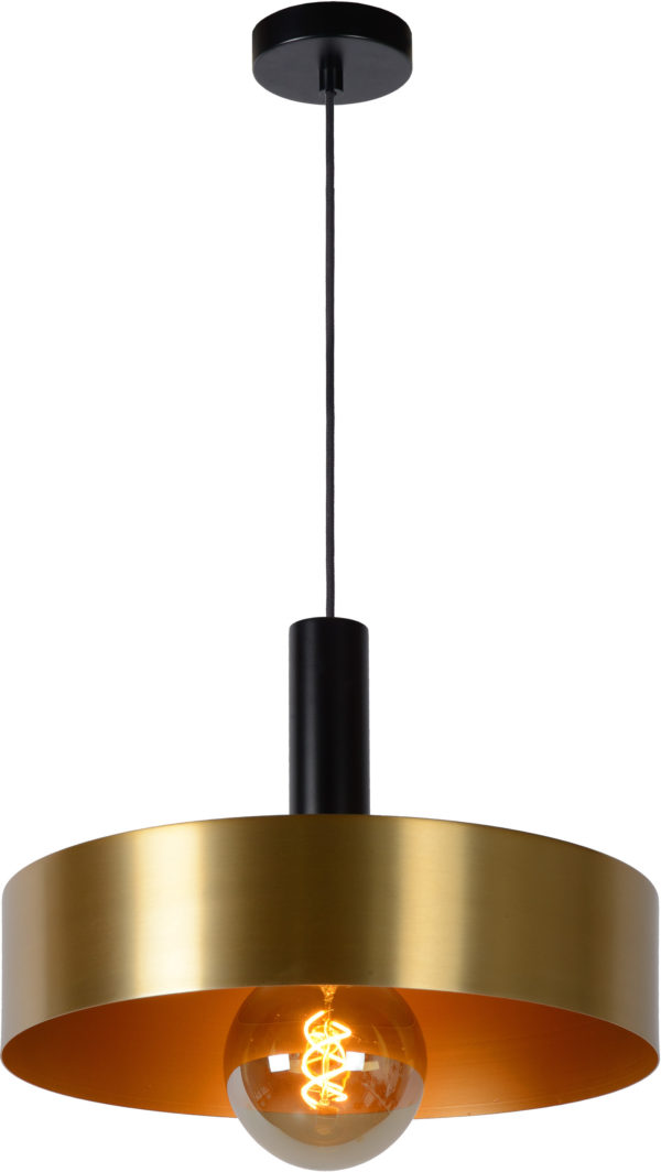 Giada hanglamp Ã¸ 40 cm 1xe27 mat goud / - zwart Lucide Hanglamp 30472/40/02