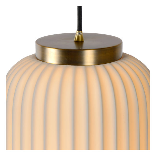 Gosse hanglamp Ã¸ 19,5 cm 1xe27 - wit Lucide Hanglamp 13435/01/31