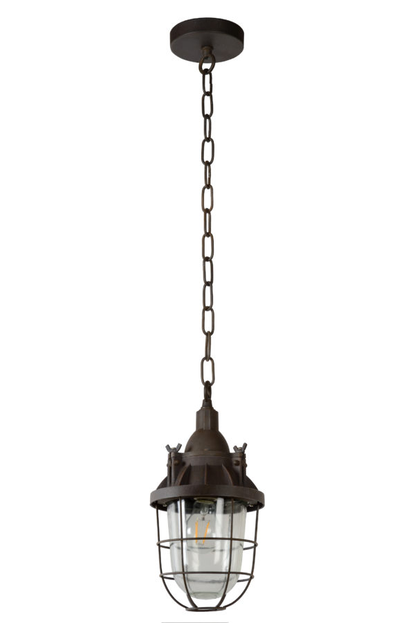 Honore hanglamp Ã¸ 17 cm 1xe27 roest - roest bruin Lucide Hanglamp 45354/01/97