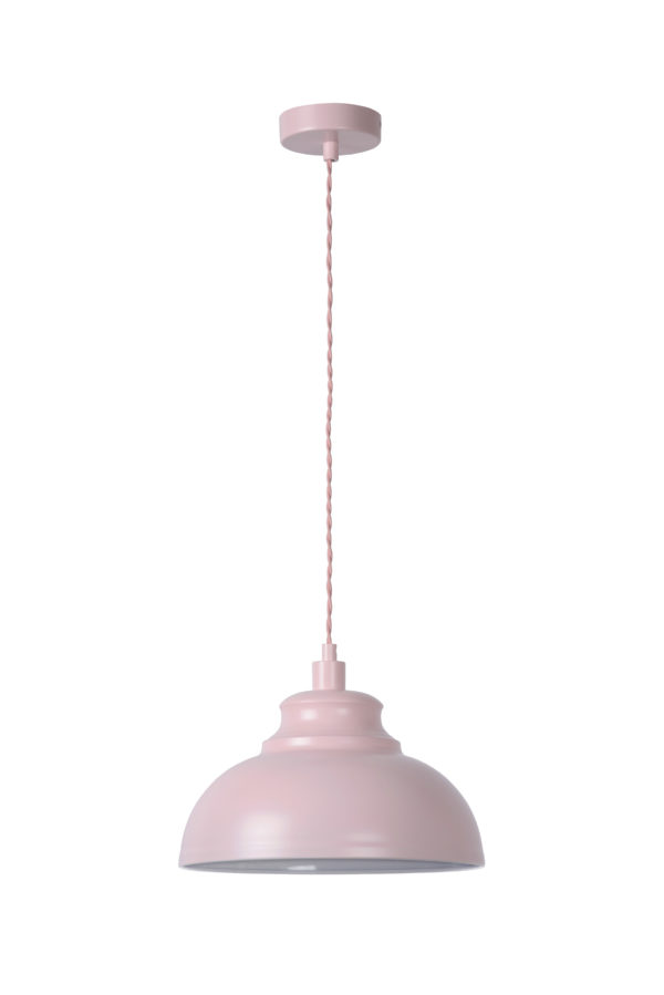 Isla hanglamp Ã¸ 29 cm 1xe14 - roze Lucide Hanglamp 34400/29/66