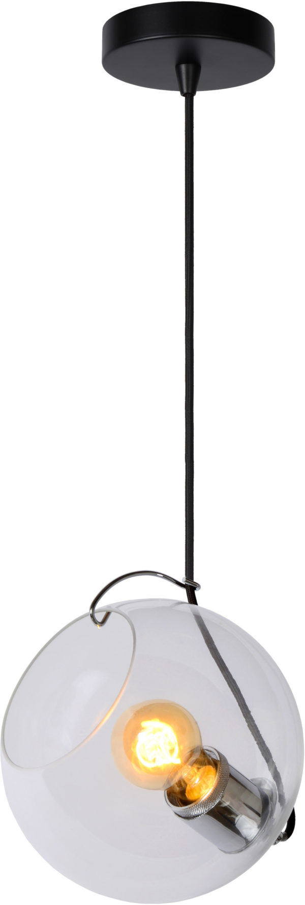 Jazzlynn hanglamp Ã¸ 20 cm 1xe27 - zwart Lucide Hanglamp 25405/20/60