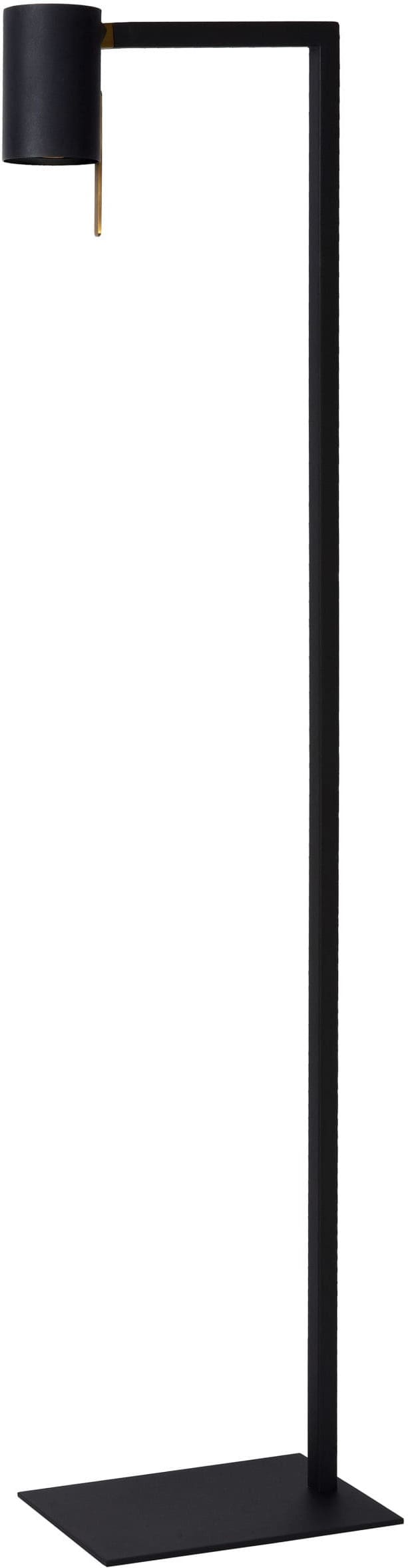 Lesley - Leeslamp - 1xgu10 - Zwart Lucide Vloerlamp 03725/01/30