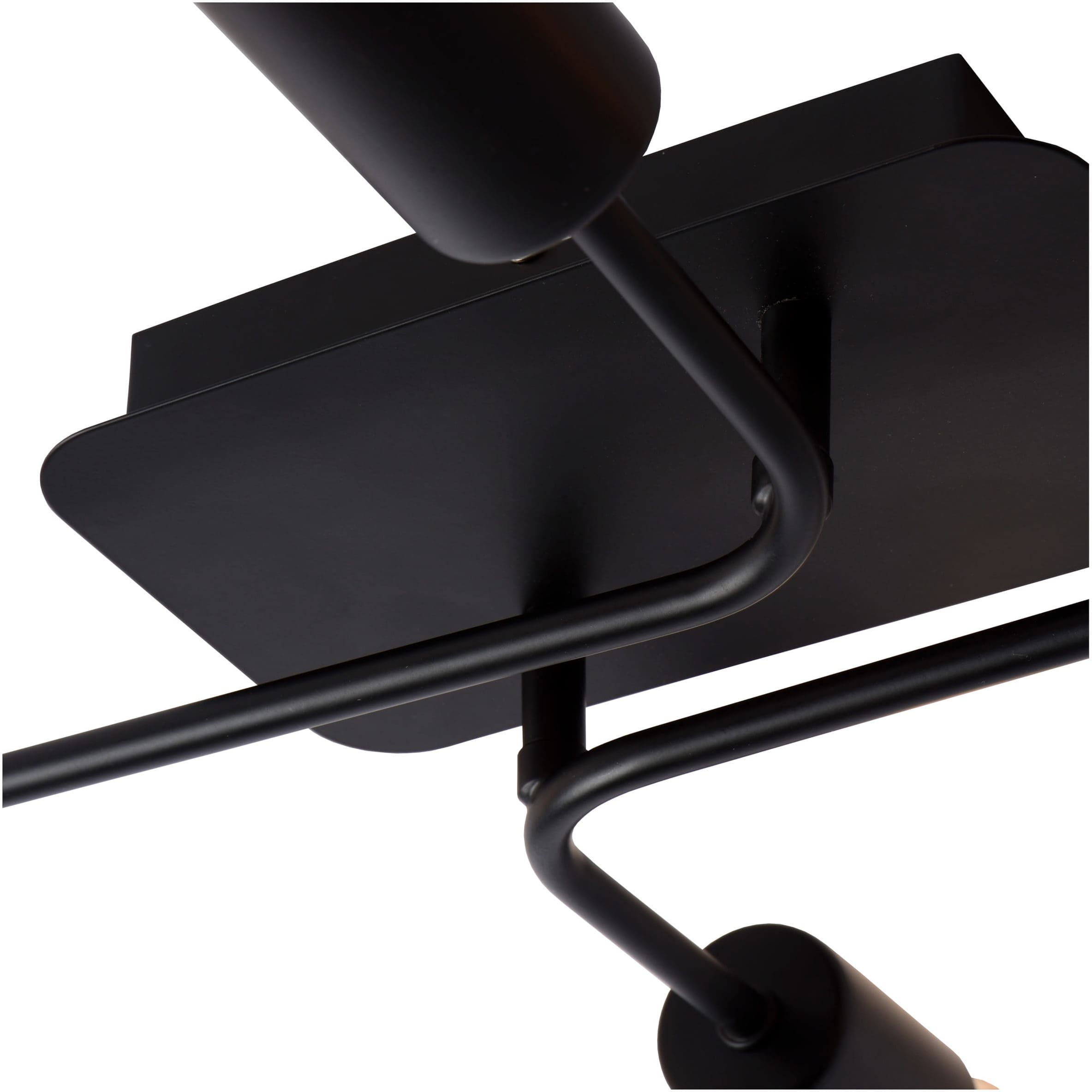 Lester Plafonnière 4xe27 - Zwart Lucide Plafondlamp 21118/04/30