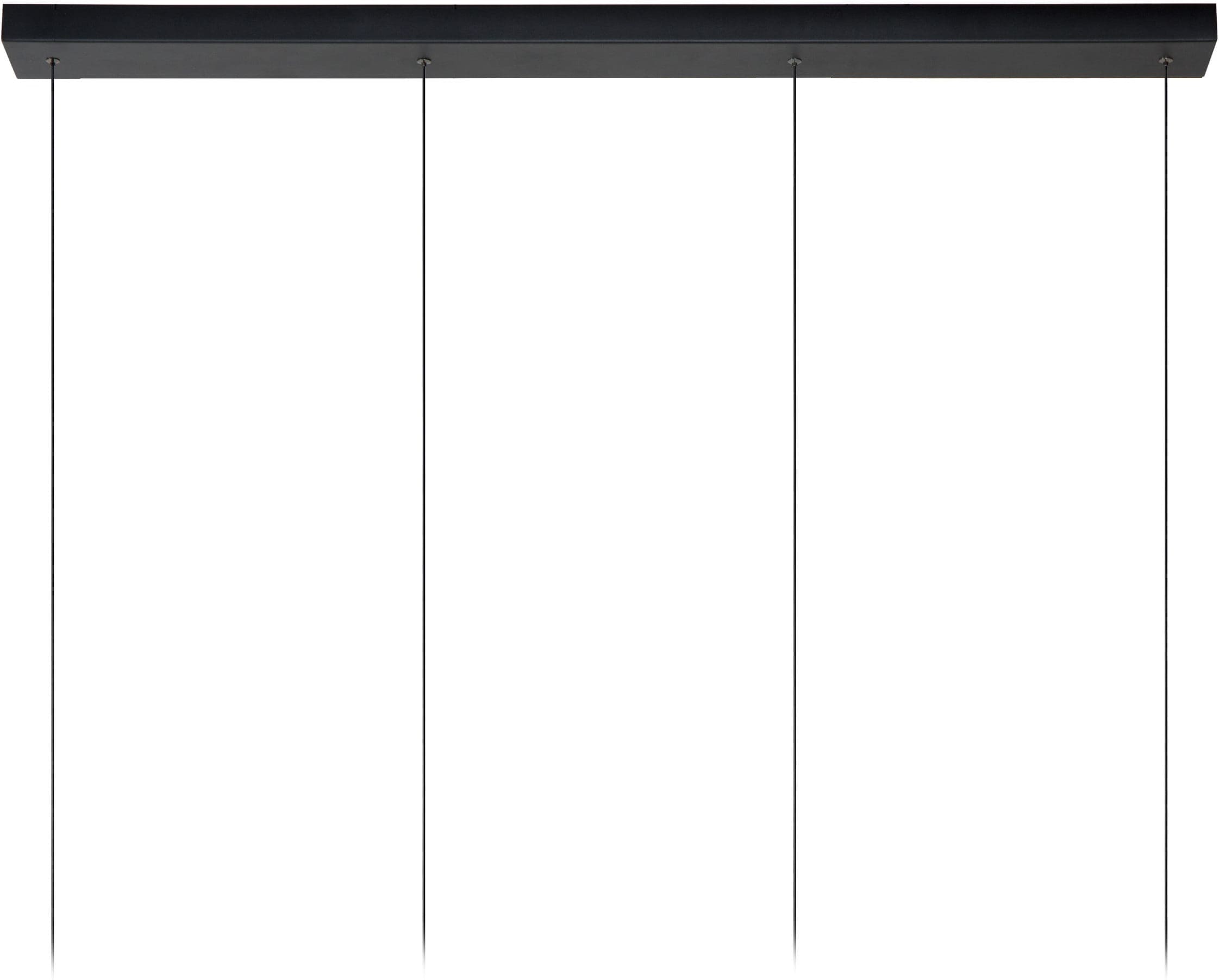 Lorenz Hanglamp Led Dimb. 4x4w 3000k - Zwart Lucide Hanglamp 74403/04/30