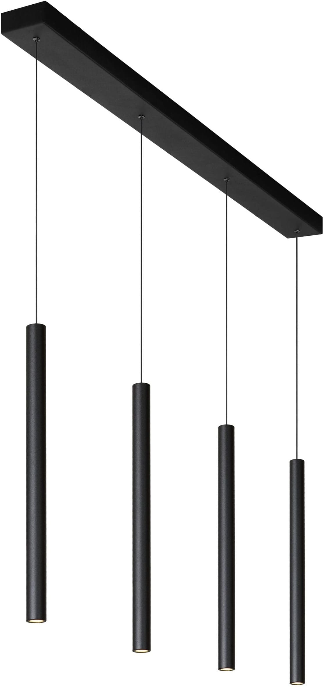 Lorenz Hanglamp Led Dimb. 4x4w 3000k - Zwart Lucide Hanglamp 74403/04/30