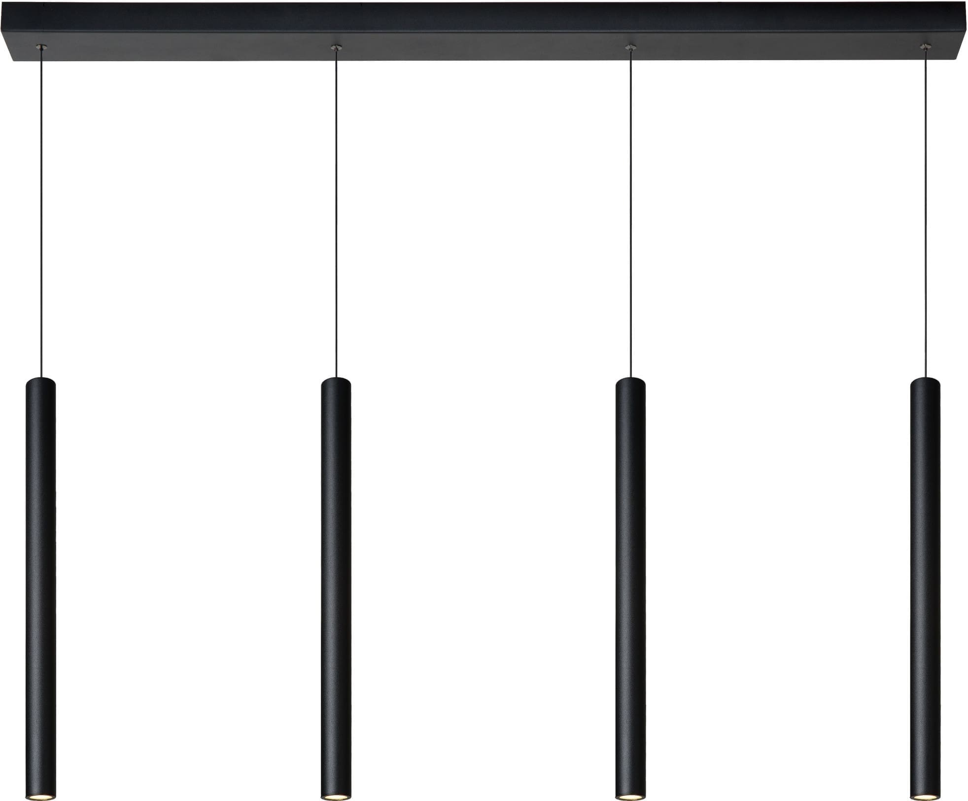 Lorenz Hanglamp Led Dimb. 4x4w 3000k - Zwart Lucide Hanglamp 74403/04/30