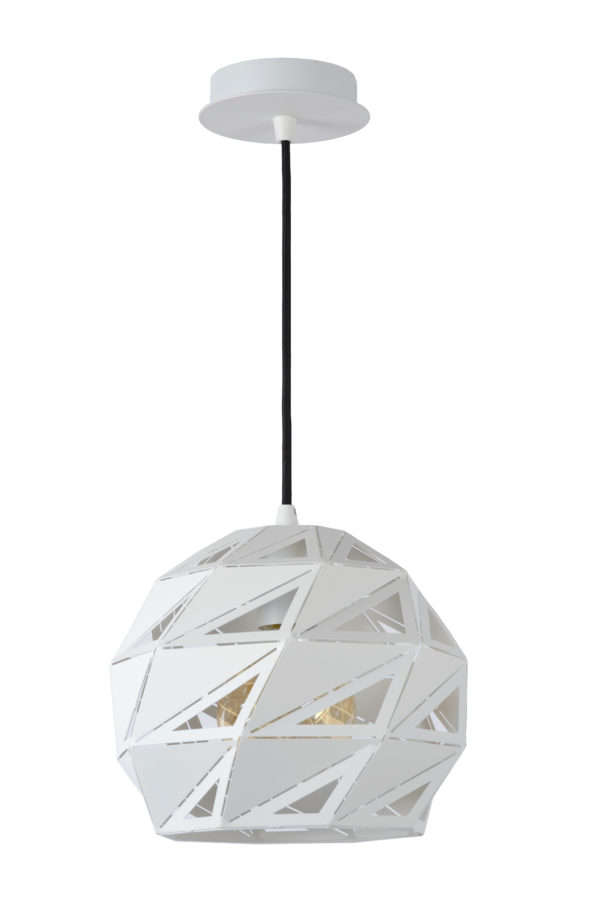 Malunga hanglamp Ã¸ 25 cm 1xe27 - wit Lucide Hanglamp 21415/25/31