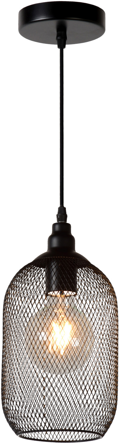 Mesh hanglamp Ã¸ 15 cm 1xe27 - zwart Lucide Hanglamp 43404/15/30