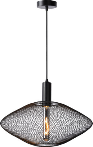 Mesh hanglamp Ã¸ 45 cm 1xe27 - zwart Lucide Hanglamp 21423/45/30