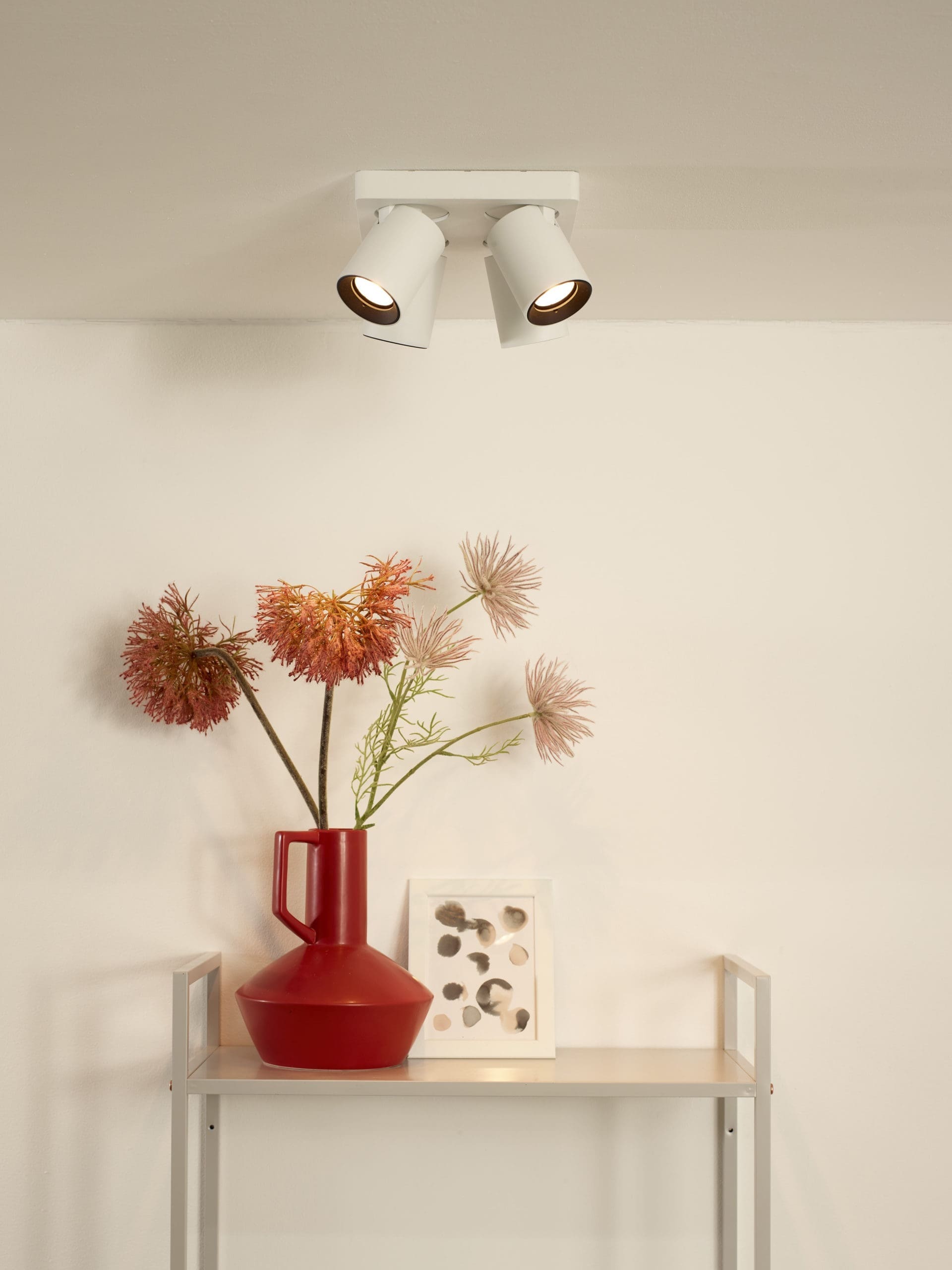 Nigel Plafondspot Led Dim To Warm GU10 4x5w 2200k/3000k - Wit Lucide Plafondlamp 09929/20/31