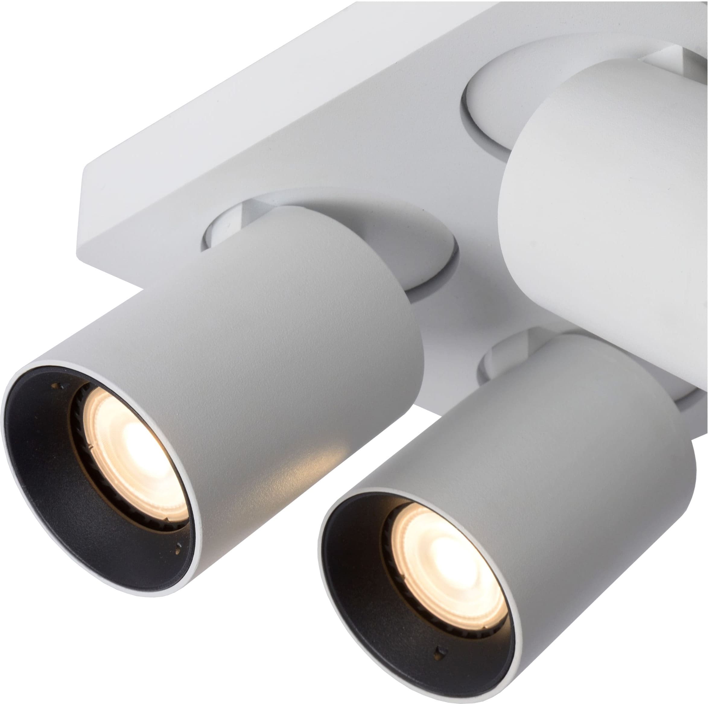 Nigel Plafondspot Led Dim To Warm GU10 4x5w 2200k/3000k - Wit Lucide Plafondlamp 09929/20/31