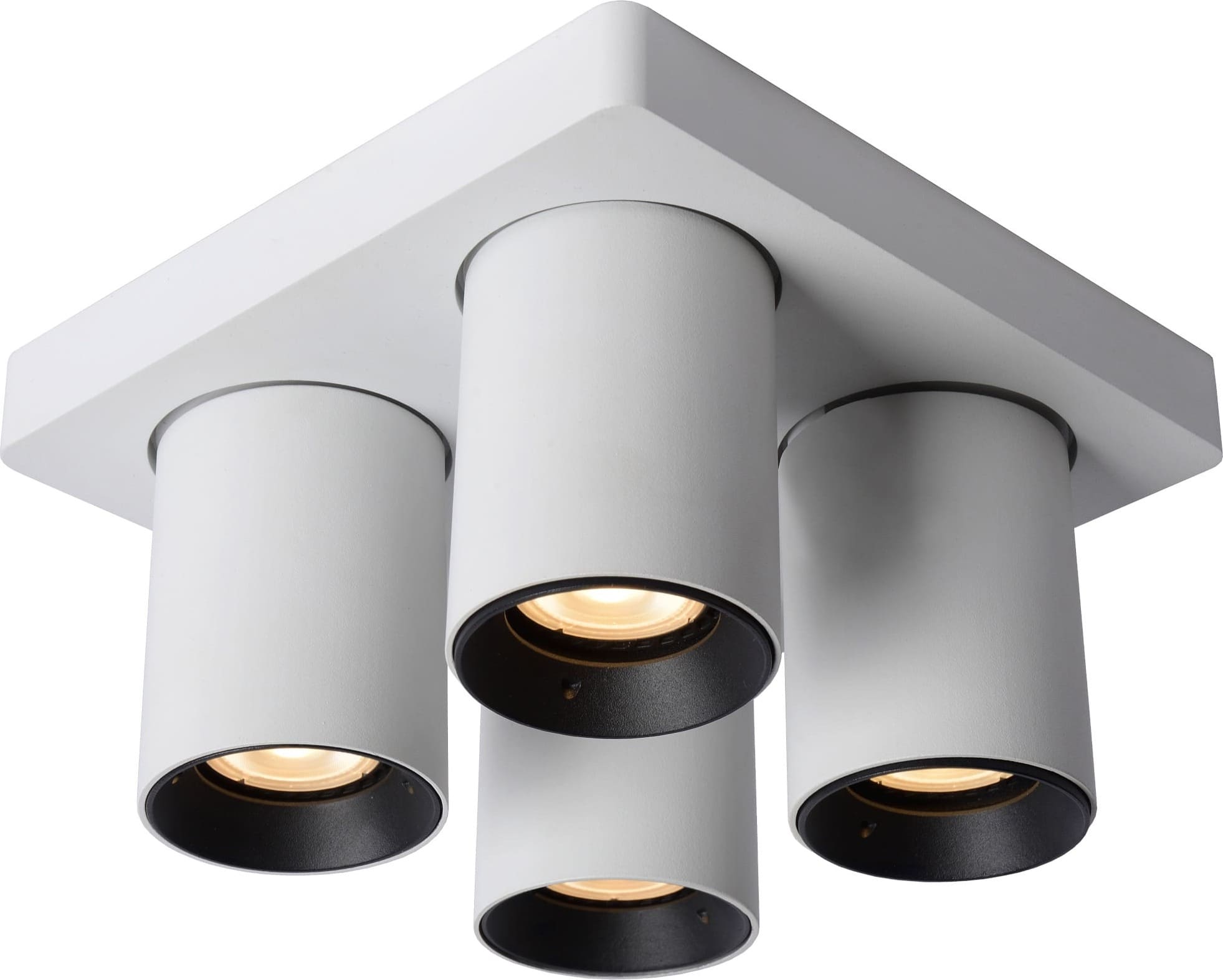 Nigel Plafondspot Led Dim To Warm GU10 4x5w 2200k/3000k - Wit Lucide Plafondlamp 09929/20/31