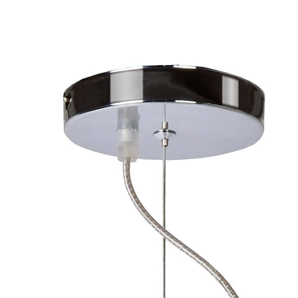 Noon hanglamp Ã¸ 34 cm 1xe27 mat - mat chroom Lucide Hanglamp 08402/35/12