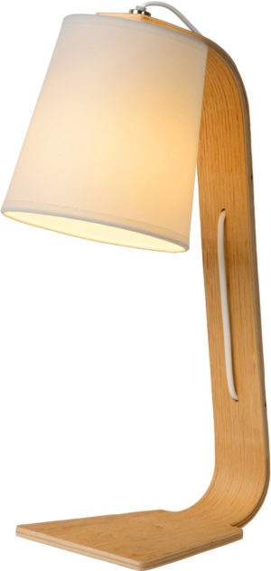Nordic tafellamp 1xe14 - licht hout Lucide Tafellamp 06502/81/31