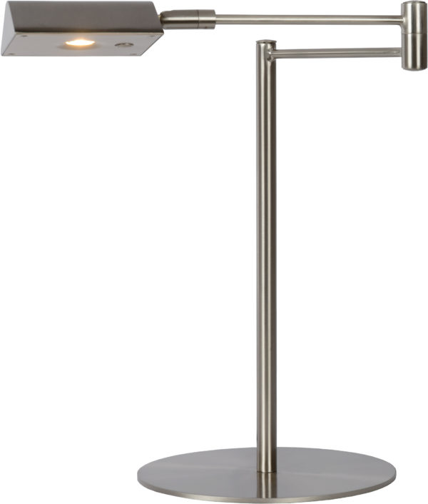 Nuvola bureaulamp Ã¸ 20 cm led dimb. 1x9w 3000k mat - mat chroom Lucide Bureaulamp 19665/09/12