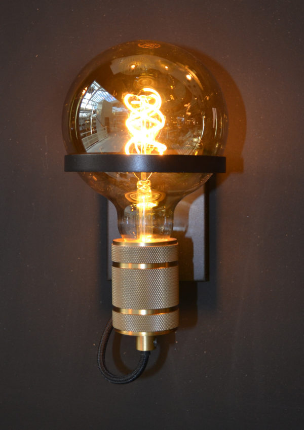 Ottelien wandlamp Ã¸ 17,7 cm 1xe27 - mat goud / messing Lucide Wandlamp 30271/01/30