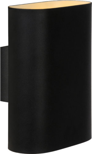 Ovalis wandlamp 2xe14 - zwart Lucide Wandlamp 12219/02/30