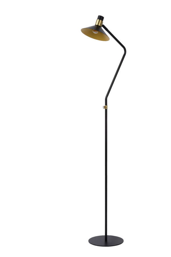 Pepijn vloerlamp Ã¸ 23 cm 1xe14 3 stepdim - mat goud / messing Lucide Vloerlamp 05728/01/30