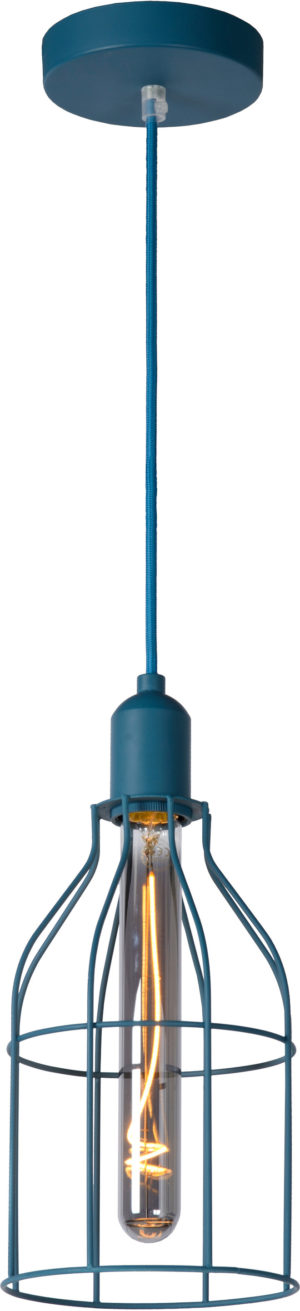 Pola hanglamp kinderkamer Ã¸ 15 cm 1xe27 - blauw Lucide Hanglamp 08327/01/35
