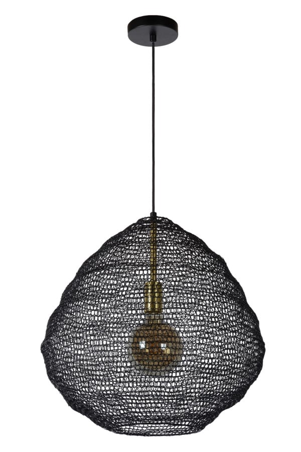 Saar hanglamp Ã¸ 48 cm 1xe27 - zwart Lucide Hanglamp 03423/48/30