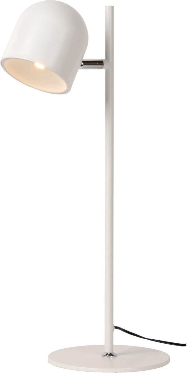 Skanska bureaulamp Ã¸ 16 cm led dimb. 1x7w 3000k - wit Lucide Bureaulamp 03603/05/31