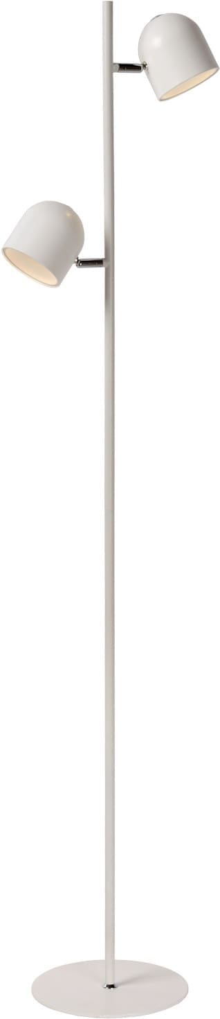 Skanska Vloerlamp Led Dimb. 2x5w 3000k - Wit Lucide Vloerlamp 03703/10/31