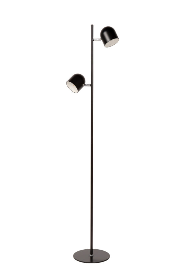 Skanska vloerlamp led dimb. 2x5w 3000k - zwart Lucide Vloerlamp 03703/10/30