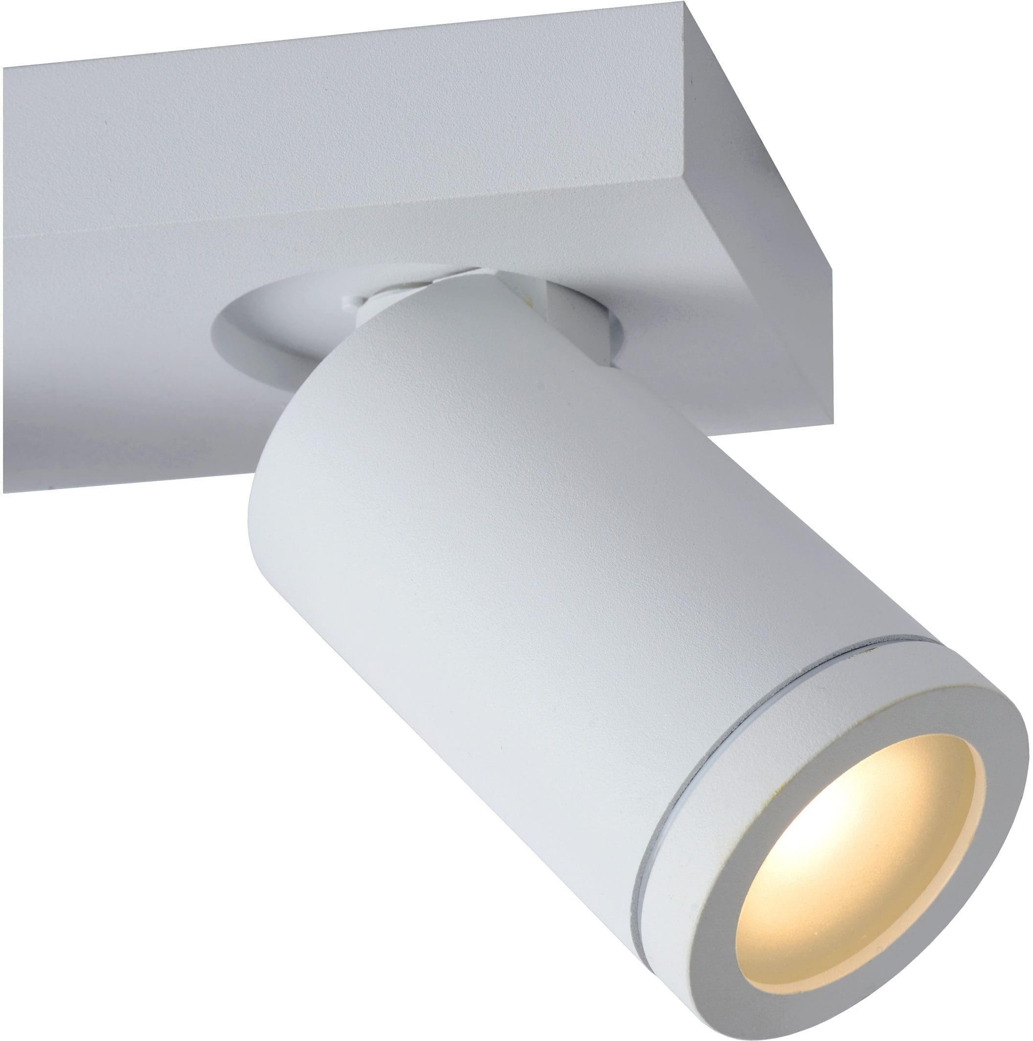Taylor Plafondspot Badkamer Led Dim To Warm GU10 3x5w 2200k/3000k IP44 - Wit Lucide Plafondlamp 09930/15/31