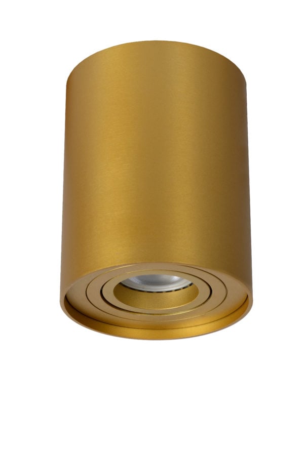 Tube plafondspot Ã¸ 9,6 cm 1xgu10 mat goud / - mat goud / messing Lucide Plafondspot 22952/01/02