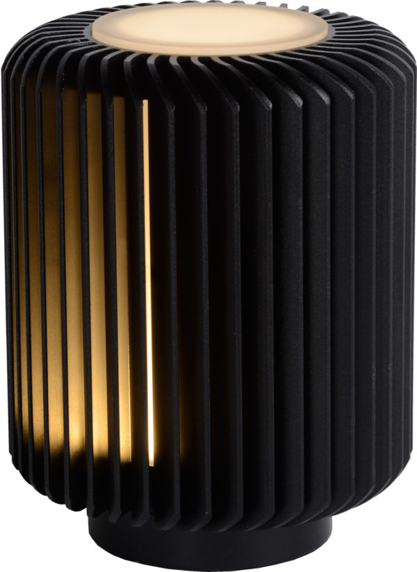 Turbin tafellamp Ã¸ 10,6 cm led 1x5w 3000k - zwart Lucide Tafellamp 26500/05/30
