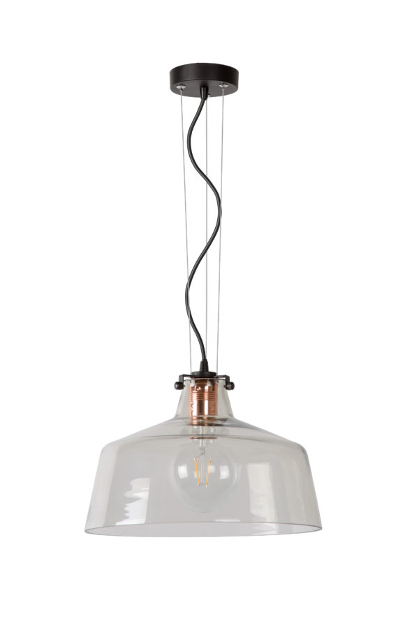 Vitri hanglamp Ã¸ 29,5 cm 1xe27 - zwart Lucide Hanglamp 08420/01/60