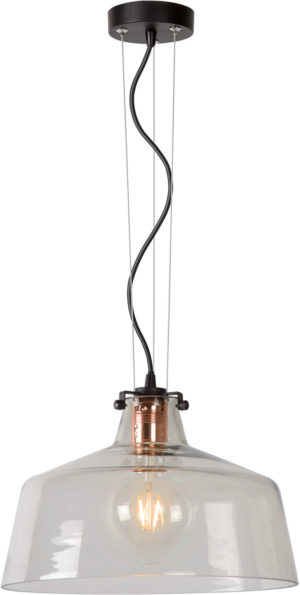 Vitri hanglamp Ã¸ 29,5 cm 1xe27 - zwart Lucide Hanglamp 08420/01/60