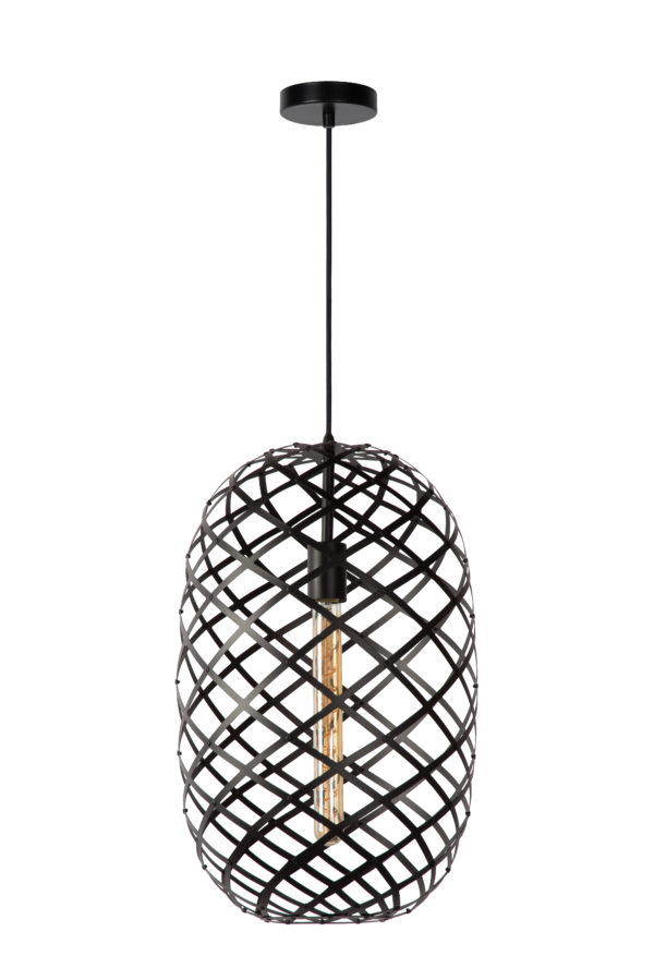 Wolfram hanglamp Ã¸ 32 cm 1xe27 - zwart Lucide Hanglamp 21417/32/30