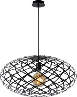 Wolfram hanglamp Ã¸ 65 cm 1xe27 - zwart Lucide Hanglamp 21417/65/30