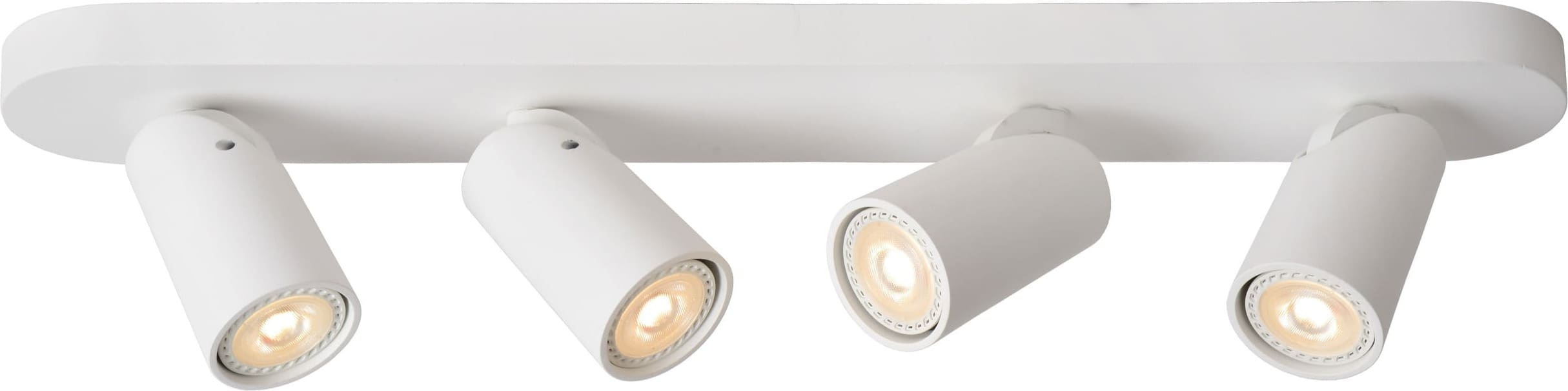 Xyrus Plafondspot Led Dim To Warm GU10 4x5w 2200k/3000k - Wit Lucide Plafondlamp 23954/21/31