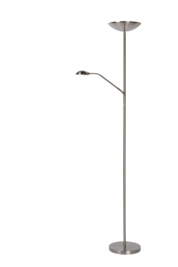Zenith leeslamp Ã¸ 25,4 cm led dimb. 3000k mat - mat chroom Lucide Vloerlamp 19791/24/12